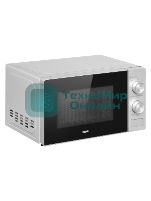 Микроволновая печь BBK 20MWS-764M/S серебристый, 20 л, 700 Вт, переключатели - поворотный механизм