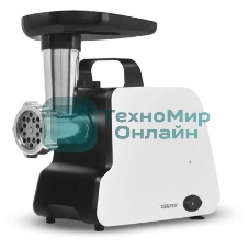 Мясорубка электрическая Centek CT-1603 белый, 2000 Вт, 2.0 кг/мин, реверс, защита от перегрузки, насадки - 4