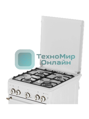 Плита газовая Gefest ПГ 5100-02 0185 белый, конфорок 4 шт, духовка 52 л, 50 см x 85 см x 58.5 см