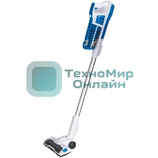 Пылесос вертикальный SUPRA VCS-5097 белый/синий, питание от аккумулятора, 140 Вт, уборка сухая, пылесборник 0.8 л