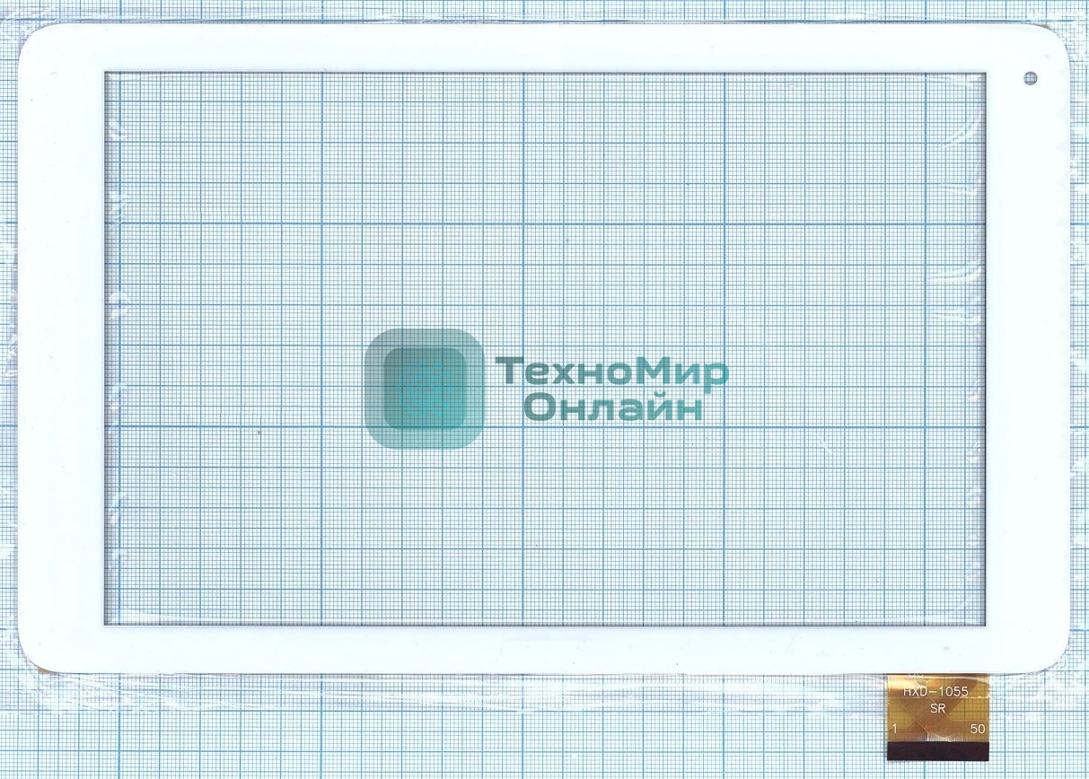 Сенсорное стекло (тачскрин) HXD-1055, белое