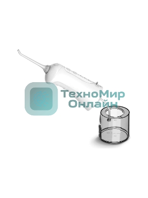 Ирригатор BQ IR001 белый/серый, от аккумулятора, 300 мл, 3 режима