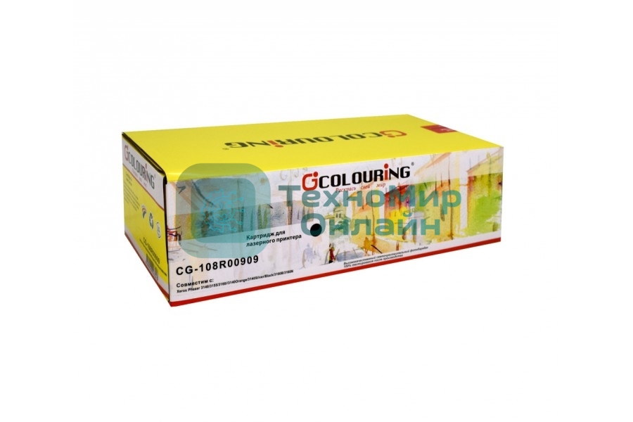 Картридж лазерный Colouring CG-108R00909 черный (2500 стр) для Rank Xerox Phaser 3140/3155/3160B/3160N