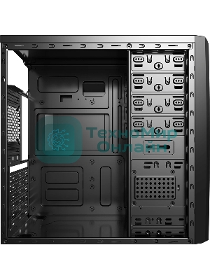 Компьютерный корпус Aerocool/Formula CS-1101 черный без БП ATX 2x120мм 1x140мм 2xUSB 2.0 1xUSB 3.0 audio