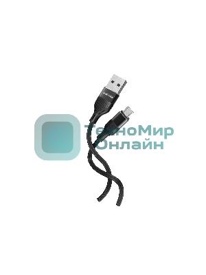 Кабель Smartbuy (iK-12-S72b) S72 MicroUSB черный, 2.4 А, сил., 1м