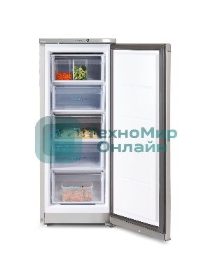 Морозильная камера Бирюса M414 металлик, 130л, 5 ящиков