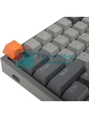 Клавиатура Redragon Fizz проводная, USB Type-A, серый