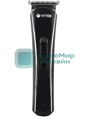 Триммер Vitek VT-2548 BK сеть/аккумулятор. Встроенная аккумуляторная батарея NiMh 2x1,2V AAA 800 mAh. Время зарядки от сети 8ч. Время автономной работы 45мин. Влажная очистка. Детальный триммер. Индикатор зарядки. Число установок длины 8. Максимальная длина стрижки 12мм. Минимальная длина стрижки 0,4. Способ регулировки длины регулировкой длины лезвий/сменой насадок. Материал лезвий высокачественная сталь. Число насадок 5. Стрижка бороды. Триммер для носа/ушей. Насадка для бритья. Аксессуары: Щеточка, смазочное масло.