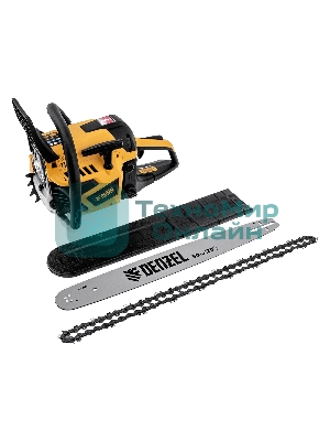 Пила цепная бензиновая Denzel DS-5820, шина 50 см, 58см3, 3,6 л.с., шаг 0,325, паз 1,5 мм, 76 зв