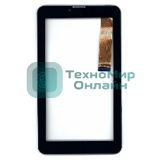 Сенсорное стекло (тачскрин) для Irbis TZ63L, черное с рамкой