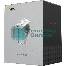 Вентилятор Cooler Ocypus Iota A40 WH Iota-A40-WH белый 120мм алюминий+медь 2000rpm 29db 4-pin 220W 156мм