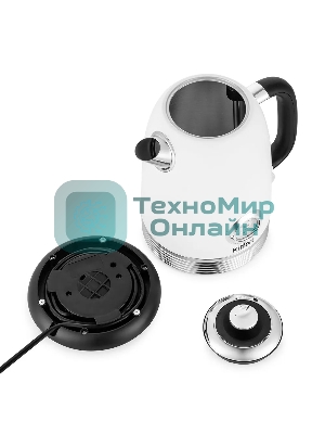 Чайник электрический Kitfort КТ-6603 1.7л. 2200Вт белый (корпус: пластик)