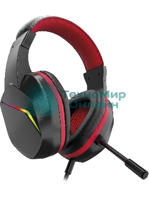 Наушники с микрофоном Оклик HS-L335G черный 2.2м мониторные USB оголовье (1972582)