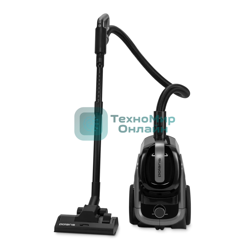 Пылесос Polaris PVC 1909 графитовый, 650/2200 Вт, уборка сухая, пылесборник контейнер 3 л