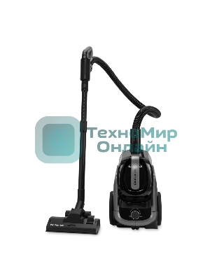Пылесос Polaris PVC 1909 графитовый, 650/2200 Вт, уборка сухая, пылесборник контейнер 3 л