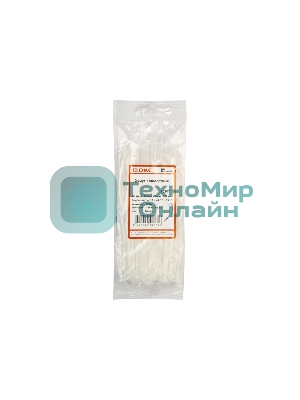 Хомут кабельный DKC 25207SR 2.5х200 полиамид белый (уп. 100 шт)