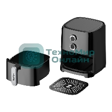 Аэрогриль Blackton Bt AF400M черный, 1300 Вт, 4.2 л, механическое управление, 4 программы