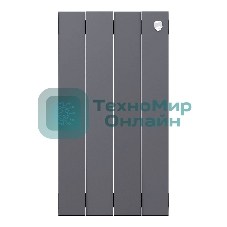 Радиатор биметаллический Royal Thermo PianoForte 500 Серебристый - 4 секц.