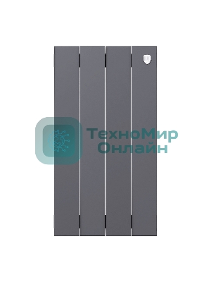 Радиатор биметаллический Royal Thermo PianoForte 500 Серебристый - 4 секц.