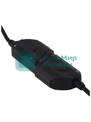 Гарнитура Acer AHW120 чёрный, проводная, USB, подсветка