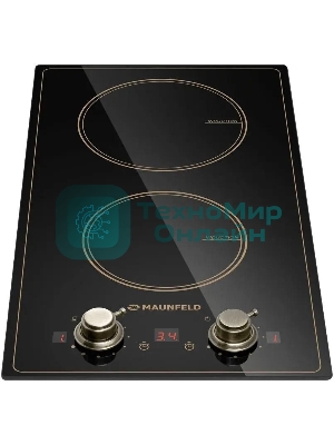 Индукционная варочная панель Maunfeld CVI292MBKBR, конфорок: 2 шт., стеклокерамика, независимая, черный