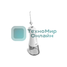 Ирригатор BQ IR001 белый/серый, от аккумулятора, 300 мл, 3 режима