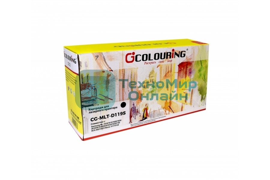 Картридж лазерный Colouring CG-MLT-D119S черный (2000 стр) для Samsung ML-1610/1615/1620/1625/2010/2015/2020/2510/2570/2571N/SCX-4521/4321/Xerox 3117/3122/DELL 1100/1110