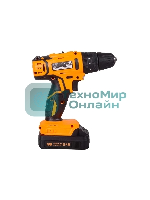 Дрель-шуруповерт аккумуляторная Вихрь ДА-18Л-2кУ 72/14/17, Аккумуляторная, 18В, Ударная