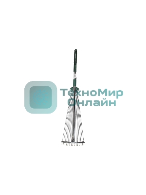 Грабли веерные RACO регулир. с ручк. 0,79-1,24 м, 15 кругл. зубц., гальв. покр., 175-550мм 4231-53/744