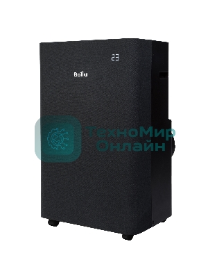 Кондиционер мобильный Ballu Velure BPAC-14 EW/N6 14000 BTU, 35 м², 50 дБ, охлаждение, осушение, черный