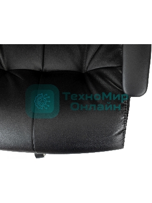 Кресло Бюрократ CH-824MSG-BF черный, экокожа