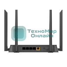 Маршрутизатор беспроводной D-Link DIR-841/RU/A1B, Wireless AC1200 Dual-Band Router with 1 10/100/1000Base-T WAN port and 410/100Base-TX LAN ports.802.11b/g/n compatible, 802.11AC up to 866Mbps,1 10/100/1000Base-T WAN port, 4