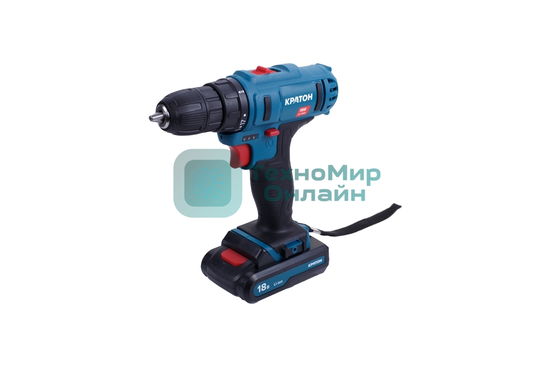 Дрель-шуруповерт аккумуляторная Кратон CD-18-Li-2,0 3 11 01 057