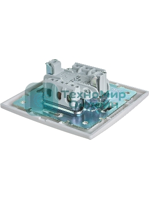 Выключатель LEZARD 1-кл. СП Мира 10А IP20 с подсветкой белый/белый 701-0202-111