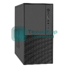 Компьютерный корпус Minitower ExeGate BAA-308M-AAA400 (mATX, БП AAA400 с вент. 8см, 2*USB, HD Audio, черный)