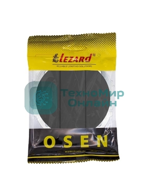 Выключатель LEZARD 743-4288-109 3-кл. СП OSEN механизм черный бархат