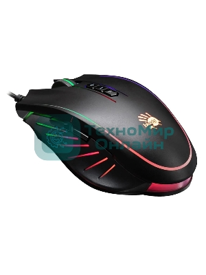Мышь проводная A4Tech Bloody Q81 черный, 3200 dpi, USB, кнопки - 8