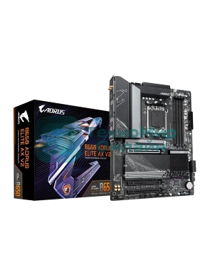 Материнская плата GIGABYTE B650 AORUS ELITE AX V2, AM5, AMD B650, 4xDDR5, 4xSATA, 3xM.2, 1xPCI-E 4.0 x16, 1xHDMI, 1xDP, 1xUSB-C 3.2 Gen 2, 5xUSB-A 3.2 Gen 1, 2xUSB-A 3.2 Gen 2, 4xUSB-A 2.0, 1x 2.5Gb LAN, 3x3.5 мм, 7.1, ATX
