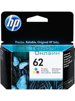 Картридж струйный HP 62 C2P06AE многоцветный (165стр.) для HP OJ 200