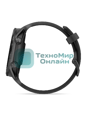 Умные часы Garmin Forerunner 570 черный, темно-серый безель, черный ремешок 47мм