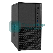 Компьютерный корпус Minitower ExeGate BAA-308MU2-AAA400 (mATX, БП AAA400 с вент. 8см, 1хUSB+2хUSB 3.0, HD Audio, черный)