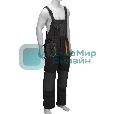 Полукомбинезон профессиональный рабочий Denzel 65% полиэстер 35% хлопок, XL