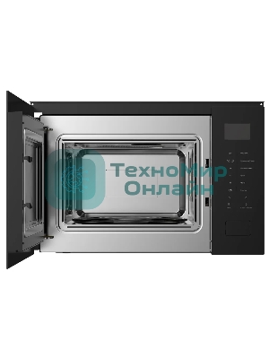 Встраиваемая микроволновая печь Kuppersberg HMW 652 B, ВхШхГ 389х595х379, объем 25 л, мощность 900 Вт, 5 уровней мощности, гриль, 8 автоматических программ, размораживание, сенсорное управление, черный