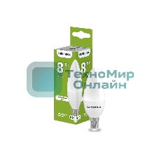 Лампа cветодиодная LED IEK LL-C35-08-230-40-E14-G C35 свеча 8Вт 230В 4000К E14 GENERICA