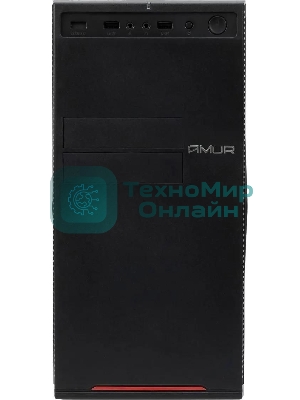 Компьютер Amur Нарвал B7I21 MT i5 12400 (2.5) 16Gb SSD 512Gb UHDG 730 FreeDOS 2.5xGbitEth 500W мышь клавиатура черный (RUS) (2147011)