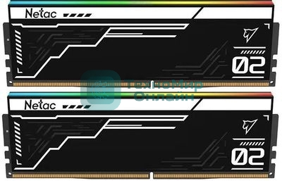 Оперативная память Netac Shadow II RGB, DDR5, 32GB (2x16GB), 7600 MHz, CL36, с радиатором, чёрный, RGB