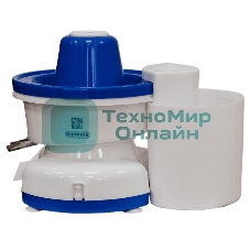 Соковыжималка Нептун КАЖИ.332215.001-09 белый/синий, центробежная, 320 Вт, 500 мл, механическое