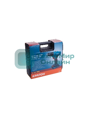 Дрель-шуруповерт аккумуляторная Кратон CD-18-Li-2,0 3 11 01 057