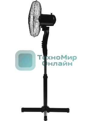 Вентилятор бытовой напольный Rix RSF-3000B, черный