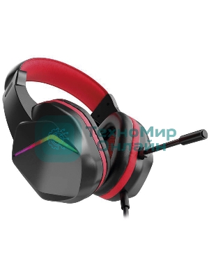 Наушники с микрофоном Оклик HS-L335G черный 2.2м мониторные USB оголовье (1972582)